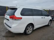 ✅ 2012 Toyota Sienna • VIN: 5TDZK3DC9CS219998 • Lot: 81647605. Listed on Copart with 301,875 mi. Free auction sales archive from the USA and detailed vehicle history report at DreamBid. Image 3.