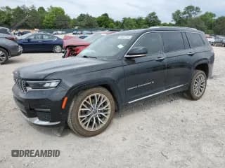 ✅ 2021 Jeep Grand Cherokee Summit Reserve • VIN: 1C4RJKEG5M8118932 • Лот: 59502744. Опубликован ранее на Copart с пробегом 50 041 миль. Бесплатный доступ к архиву аукционных продаж из США и подробный отчёт об истории автомобиля на DreamBid. Изображение 1.