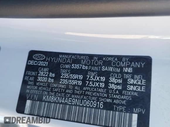 2022 Hyundai Ioniq 5 SEL z VIN KM8KN4AE9NU060916, wystawiony jako Copart lot #37135924 z przebiegiem 33 737 mil mil oraz . Historia ofert i sprzedaży dostępna na DreamBid. Obrazek 16.