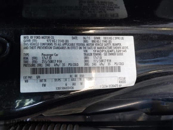 ✅ 2015 Ford Focus Titanium • VIN: 1FADP3J24FL328145 • Лот: 43416125. Опубликован ранее на IAAI с пробегом 161 347 миль. Бесплатный доступ к архиву аукционных продаж из США и подробный отчёт об истории автомобиля на DreamBid. Изображение 9.