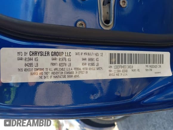 ✅ 2013 Dodge Dart Rallye • VIN: 1C3CDFBH8DD134510 • Lot: 43567924. Wystawiony na IAAI z przebiegiem 114 387 mil. Bezpłatny archiwum sprzedaży aukcyjnych z USA i szczegółowy raport historii pojazdu na DreamBid. Zdjęcie 9.