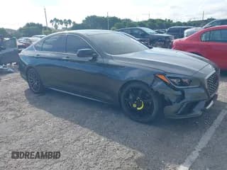 ✅ 2018 Genesis G80 Sport • VIN: KMHGN4JB1JU219160 • Lot: 40423005. Listed on IAAI with 44,011 mi. Free auction sales archive from the USA and detailed vehicle history report at DreamBid. Image 1.