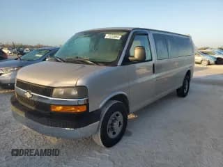 ✅ 2008 Chevrolet Express Passenger • VIN: 1GAHG39K181202980 • Lot: 77233854. Listed on Copart with Not provided. Free auction sales archive from the USA and detailed vehicle history report at DreamBid. Image 1.