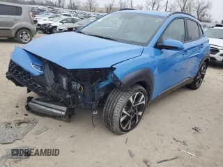 ✅ 2022 Hyundai Kona Limited • VIN: KM8K5CA35NU792307 • Лот: 40629974. Опубликован ранее на Copart с пробегом Не указан. Бесплатный доступ к архиву аукционных продаж из США и подробный отчёт об истории автомобиля на DreamBid. Изображение 1.