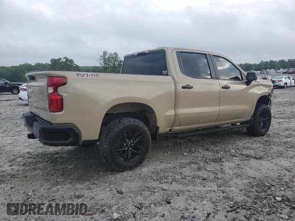 2022 Chevrolet Silverado 1500 Custom Trail Boss with VIN 3GCPDCED6NG594614, listed as a Copart auction lot 54224115 with 63,411 mi miles and Salvage title. Bid and sale history available at DreamBid. Image 3.