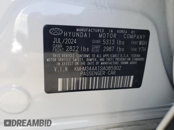 ✅ 2025 Hyundai Ioniq 6 SEL • VIN: KMHM34AA1SA085902 • Lot: 84699545. Listed on Copart with 8,637 mi. Free auction sales archive from the USA and detailed vehicle history report at DreamBid. Image 12.