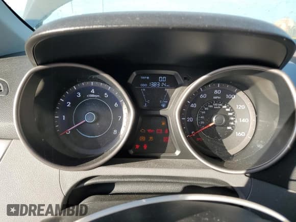 ✅ 2013 Hyundai Elantra GLS • VIN: 5NPDH4AE8DH431691 • Lot: 91232345. Listed on Copart with 138,314 mi. Free auction sales archive from the USA and detailed vehicle history report at DreamBid. Image 9.