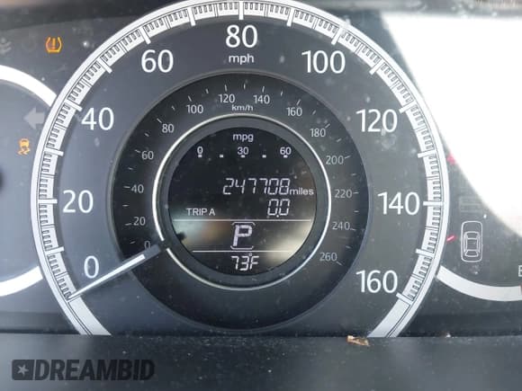 ✅ 2013 Honda Accord EX • VIN: 1HGCR2F76DA033881 • Lot: 42559749. Listed on IAAI with 247,708 mi. Free auction sales archive from the USA and detailed vehicle history report at DreamBid. Image 7.