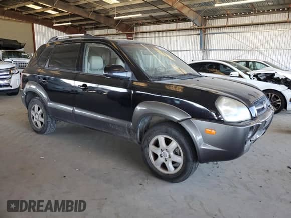 2005 Hyundai Tucson GLS with VIN KM8JN72D85U059193, listed as a Copart auction lot 61612815 with 187,528 mi miles and Clean title. Bid and sale history available at DreamBid. Image 4.