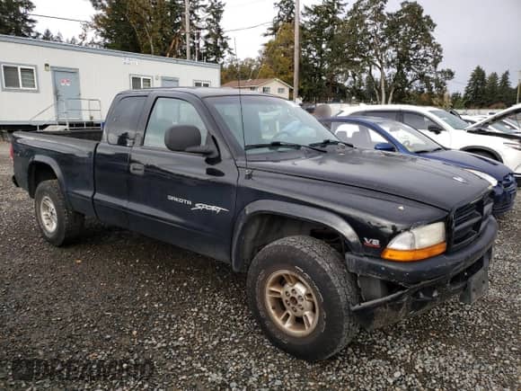 2000 Dodge Dakota Sport z VIN 1B7GG22N7YS611495, wystawiony jako Copart lot #77156084 z przebiegiem 179 247 mil mil oraz Szkoda całkowita • Salvage title. Historia ofert i sprzedaży dostępna na DreamBid. Obrazek 4.