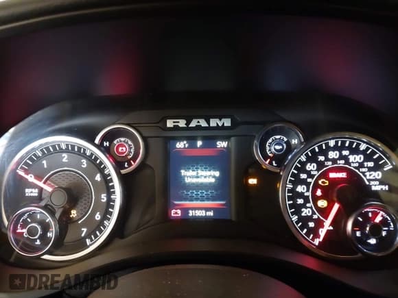 ✅ 2021 Ram 1500 Big Horn • VIN: 1C6SRFFT2MN808269 • Lot: 43218757. Listed on IAAI with 31,503 mi. Free auction sales archive from the USA and detailed vehicle history report at DreamBid. Image 7.