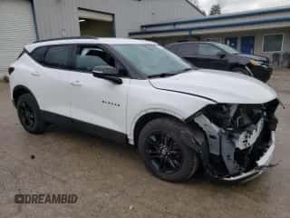 2021 Chevrolet Blazer LT with VIN 3GNKBJRS4MS517658, listed as a Copart auction lot 50187424 with 32,067 mi miles and . Bid and sale history available at DreamBid. Image 4.