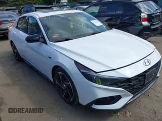 ✅ 2022 Hyundai Elantra N Line • VIN: KMHLR4AF1NU230865 • Lot: 43202586. Listed on IAAI with 73,800 mi. Free auction sales archive from the USA and detailed vehicle history report at DreamBid. Image 1.