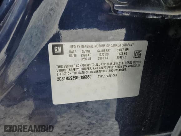 ✅ 2016 Cadillac XTS Premium Collection • VIN: 2G61R5S39G9196859 • Лот: 68872835. Опубликован ранее на Copart с пробегом 71 296 миль. Бесплатный доступ к архиву аукционных продаж из США и подробный отчёт об истории автомобиля на DreamBid. Изображение 13.