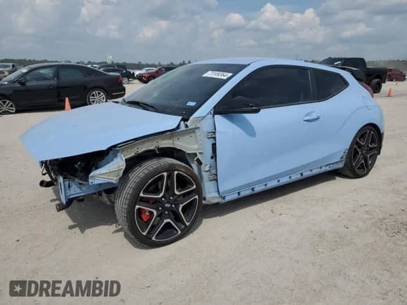 2022 Hyundai Veloster z VIN KMHT36AH7NU013397, wystawiony jako Copart lot #73109364 z przebiegiem 35 283 mil mil oraz Szkoda całkowita • Salvage title. Historia ofert i sprzedaży dostępna na DreamBid. Obrazek 1.