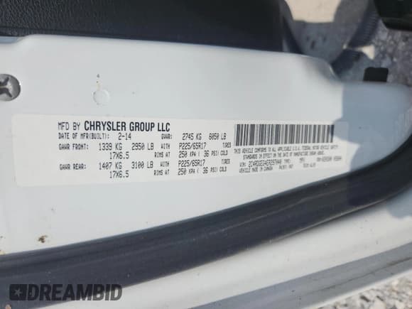 ✅ 2014 Dodge Grand Caravan R/T • VIN: 2C4RDGEG4ER297040 • Lot: 59568595. Listed on Copart with 194,180 mi. Free auction sales archive from the USA and detailed vehicle history report at DreamBid. Image 13.