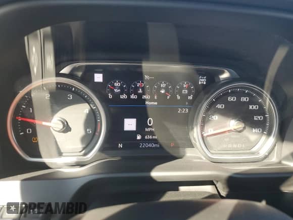 2022 Chevrolet Silverado 3500HD High Country with VIN 1GC4YVEY5NF165925, listed as a Copart auction lot 82040744 with 22,040 mi miles and Salvage title. Bid and sale history available at DreamBid. Image 9.