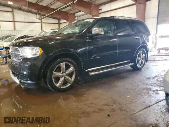 ✅ 2013 Dodge Durango Citadel • VIN: 1C4SDJET9DC584666 • Lot: 64362655. Listed on Copart with 182,393 mi. Free auction sales archive from the USA and detailed vehicle history report at DreamBid. Image 1.