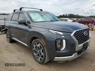 2022 Hyundai Palisade Calligraphy с VIN KM8R7DHE2NU347495, выставлен на аукционе Copart как лот 69060594 с пробегом 64 154 миль миль и Списание • Salvage title. История ставок и продаж доступна на DreamBid. Изображение 4.