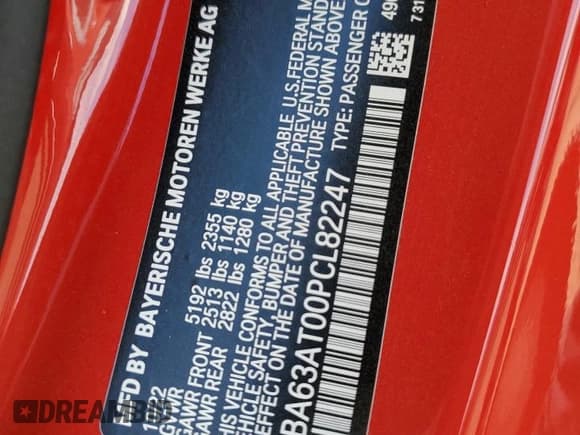 ✅ 2023 BMW 4 Series M440i xDrive • VIN: WBA63AT00PCL82247 • Lot: 56640365. Listed on Copart with Not provided. Free auction sales archive from the USA and detailed vehicle history report at DreamBid. Image 12.