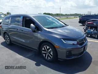 ✅ 2025 Honda Odyssey EX-L • VIN: 5FNRL6H67SB068276 • Лот: 43109723. Опубликован ранее на IAAI с пробегом 14 633 миль. Бесплатный доступ к архиву аукционных продаж из США и подробный отчёт об истории автомобиля на DreamBid. Изображение 1.