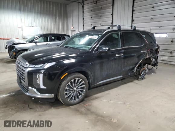 ✅ 2023 Hyundai Palisade Calligraphy • VIN: KM8R7DGE1PU614484 • Лот: 85034764. Опубликован ранее на Copart с пробегом 16 323 миль. Бесплатный доступ к архиву аукционных продаж из США и подробный отчёт об истории автомобиля на DreamBid. Изображение 1.