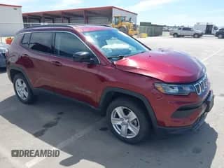 2022 Jeep Compass Latitude with VIN 3C4NJDBB4NT219305, listed as a IAAI auction lot 43055588 with 12,053 mi miles and . Bid and sale history available at DreamBid. Image 1.