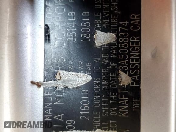 ✅ 2010 Kia Forte LX • VIN: KNAFT4A23A5088374 • Лот: 69880375. Опубликован ранее на Copart с пробегом 132 852 миль. Бесплатный доступ к архиву аукционных продаж из США и подробный отчёт об истории автомобиля на DreamBid. Изображение 12.