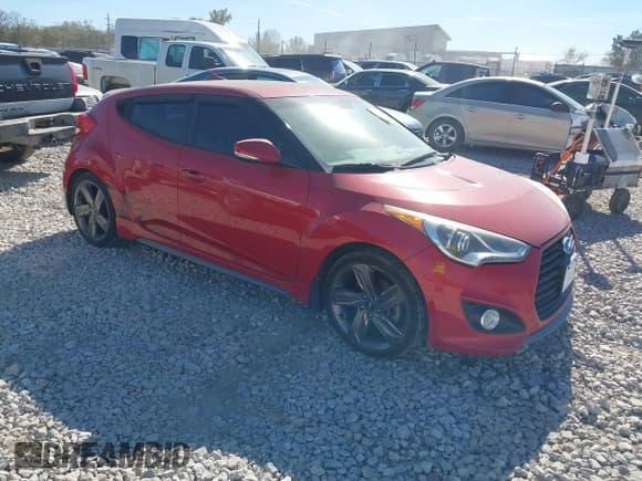 ✅ 2015 Hyundai Veloster Turbo R-Spec • VIN: KMHTC6AE2FU241010 • Lot: 43620094. Listed on IAAI with 90,940 mi. Free auction sales archive from the USA and detailed vehicle history report at DreamBid. Image 1.