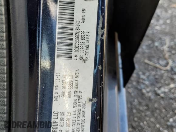 ✅ 2012 Chrysler 200 Touring • VIN: 1C3CCBBB6CN164072 • Lot: 87192455. Listed on Copart with 152,427 mi. Free auction sales archive from the USA and detailed vehicle history report at DreamBid. Image 12.