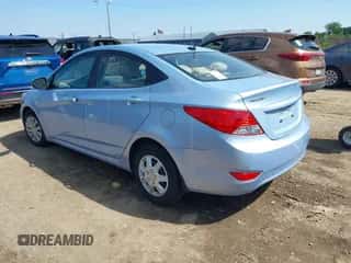 2013 Hyundai Accent GLS with VIN KMHCT4AE2DU582327, listed as a IAAI auction lot 42883778 with 57,420 mi miles and . Bid and sale history available at DreamBid. Image 3.