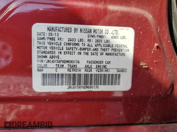 ✅ 2014 Infiniti Q50 Hybrid Premium • VIN: JN1AV7APXEM690174 • Lot: 64213085. Wystawiony na Copart z przebiegiem 90 785 mil. Bezpłatny archiwum sprzedaży aukcyjnych z USA i szczegółowy raport historii pojazdu na DreamBid. Zdjęcie 12.