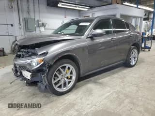 ✅ 2018 Alfa Romeo Stelvio Ti Sport • VIN: ZASFAKNN9J7B83812 • Lot: 90029945. Listed on Copart with Not provided. Free auction sales archive from the USA and detailed vehicle history report at DreamBid. Image 1.