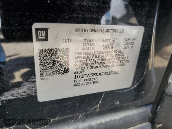 ✅ 2018 Chevrolet Bolt EV LT • VIN: 1G1FW6S0XJ4118455 • Лот: 74075594. Опубликован ранее на Copart с пробегом Не указан. Бесплатный доступ к архиву аукционных продаж из США и подробный отчёт об истории автомобиля на DreamBid. Изображение 13.