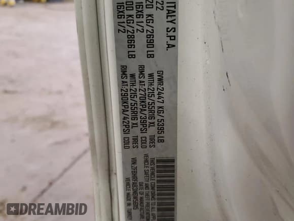 ✅ 2022 Ram ProMaster City Cargo Tradesman • VIN: ZFBHRFAB3N6W56115 • Lot: 81451375. Wystawiony na Copart z przebiegiem 28 891 mil. Bezpłatny archiwum sprzedaży aukcyjnych z USA i szczegółowy raport historii pojazdu na DreamBid. Zdjęcie 14.