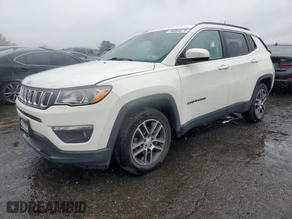 ✅ 2019 Jeep Compass Latitude • VIN: 3C4NJCBB3KT658145 • Lot: 58084875. Listed on Copart with 82,314 mi. Free auction sales archive from the USA and detailed vehicle history report at DreamBid. Image 1.