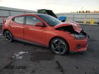 2019 Hyundai Veloster Turbo z VIN KMHTH6AB8KU013899, wystawiony jako Copart lot #83735144 z przebiegiem 85 383 mil mil oraz Szkoda całkowita • Salvage title. Historia ofert i sprzedaży dostępna na DreamBid. Obrazek 4.