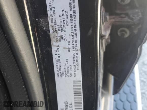 2022 Ram 1500 Big Horn с VIN 1C6RREBT3NN290933, выставлен на аукционе Copart как лот 85343135 с пробегом 80 478 миль миль и Списание • Salvage title. История ставок и продаж доступна на DreamBid. Изображение 12.