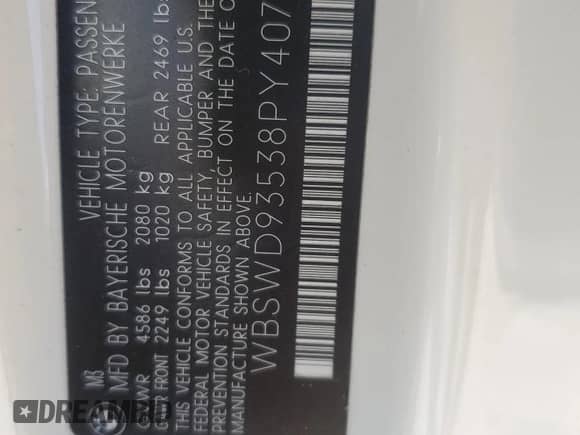 2008 BMW 3 Series M3 z VIN WBSWD93538PY40702, wystawiony jako Copart lot #89528595 z przebiegiem 98 418 mil mil oraz Szkoda całkowita • Salvage title. Historia ofert i sprzedaży dostępna na DreamBid. Obrazek 12.