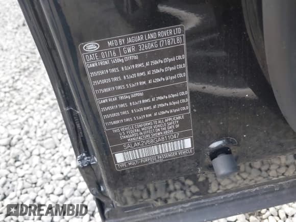 ✅ 2016 Land Rover LR4 HSE Lux • VIN: SALAK2V68GA811047 • Лот: 43698209. Опубликован ранее на IAAI с пробегом 100 420 миль. Бесплатный доступ к архиву аукционных продаж из США и подробный отчёт об истории автомобиля на DreamBid. Изображение 9.