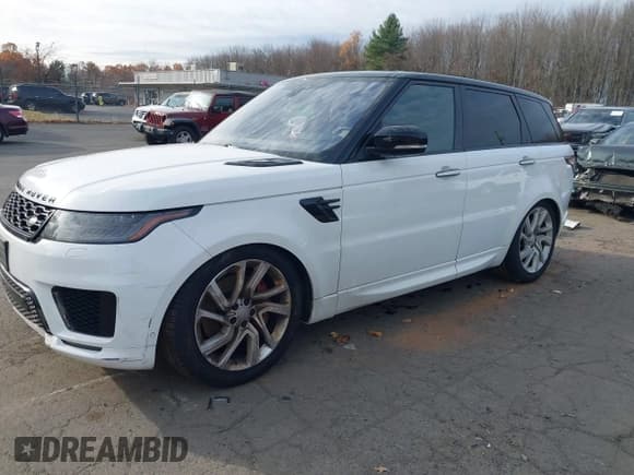 ✅ 2019 Land Rover Range Rover Sport HSE Dynamic • VIN: SALWV2SV0KA814137 • Lot: 43608217. Listed on IAAI with 87,827 mi. Free auction sales archive from the USA and detailed vehicle history report at DreamBid. Image 2.