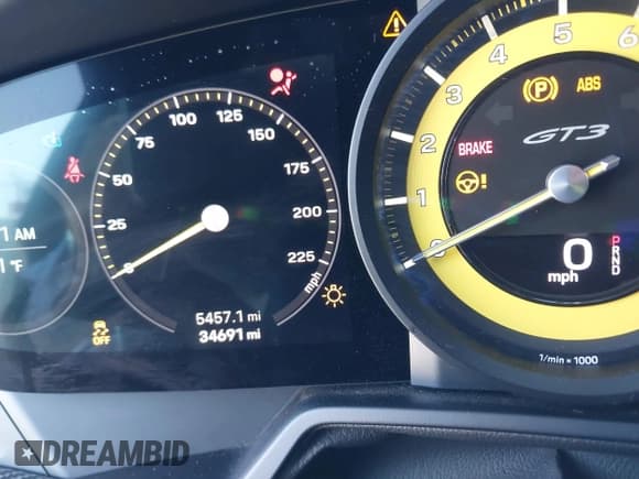 ✅ 2022 Porsche 911 GT3 • VIN: WP0AC2A99NS268805 • Лот: 42828535. Опубликован ранее на IAAI с пробегом 34 691 миль. Бесплатный доступ к архиву аукционных продаж из США и подробный отчёт об истории автомобиля на DreamBid. Изображение 16.