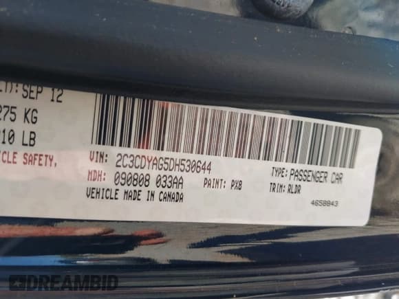 ✅ 2013 Dodge Challenger Rallye Redline • VIN: 2C3CDYAG5DH530644 • Lot: 40782516. Wystawiony na IAAI z przebiegiem 187 779 mil. Bezpłatny archiwum sprzedaży aukcyjnych z USA i szczegółowy raport historii pojazdu na DreamBid. Zdjęcie 9.