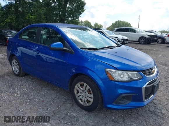 ✅ 2017 Chevrolet Sonic LS • VIN: 1G1JB5SH6H4143448 • Lot: 43099347. Listed on IAAI with 89,763 mi. Free auction sales archive from the USA and detailed vehicle history report at DreamBid. Image 1.