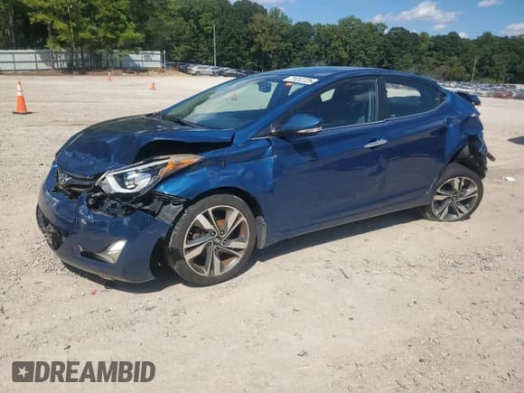 ✅ 2015 Hyundai Elantra Limited • VIN: KMHDH4AEXFU425170 • Lot: 71012725. Listed on Copart with Not provided. Free auction sales archive from the USA and detailed vehicle history report at DreamBid. Image 1.