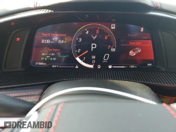 ✅ 2022 Chevrolet Corvette 3LT • VIN: 1G1YC2D46N5117832 • Lot: 55146784. Listed on Copart with 21,569 mi. Free auction sales archive from the USA and detailed vehicle history report at DreamBid. Image 9.