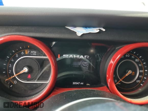 ✅ 2022 Jeep Wrangler Unlimited Sahara • VIN: 1C4HJXEG4NW254507 • Лот: 54151955. Опубликован ранее на Copart с пробегом 30 547 миль. Бесплатный доступ к архиву аукционных продаж из США и подробный отчёт об истории автомобиля на DreamBid. Изображение 9.