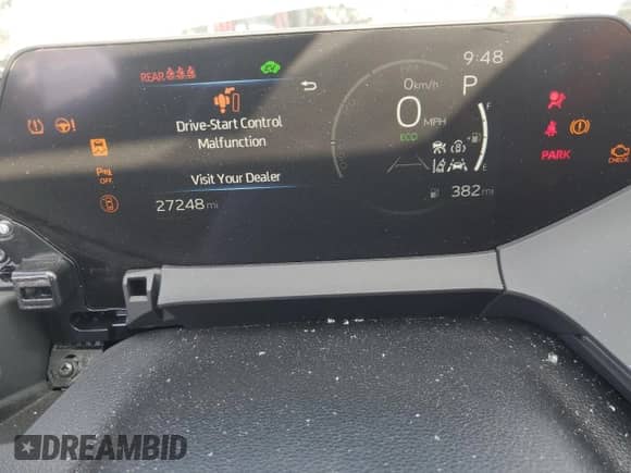 2024 Toyota Prius LE with VIN JTDACAAU6R3037083, listed as a Copart auction lot 83825335 with 27,248 mi miles and Salvage title. Bid and sale history available at DreamBid. Image 9.