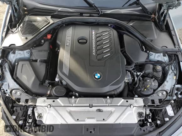 2024 BMW 3 Series M340i with VIN 3MW49FS09R8E32108, listed as a Copart auction lot 45897695 with 21,076 mi miles and Salvage title. Bid and sale history available at DreamBid. Image 11.