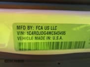 ✅ 2021 Dodge Durango GT Plus • VIN: 1C4RDJDG4MC643495 • Lot: 42632636. Listed on IAAI with 76,637 mi. Free auction sales archive from the USA and detailed vehicle history report at DreamBid. Image 9.